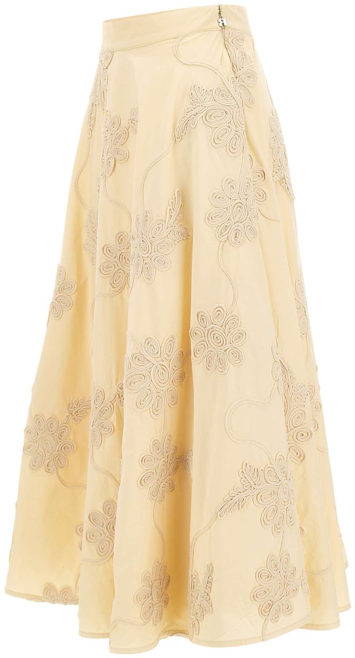 Rotate Skirts Beige Wit