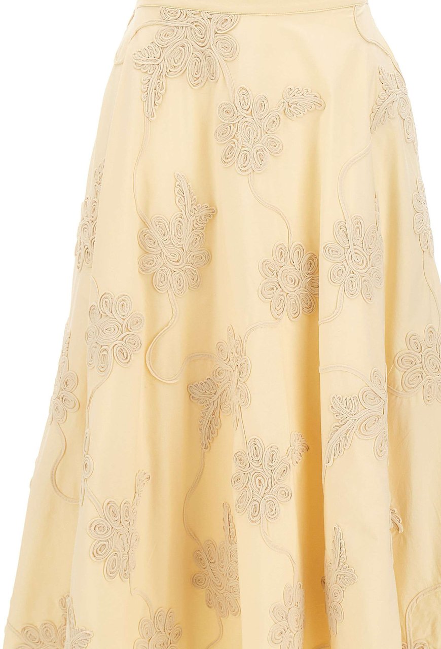 Rotate Skirts Beige Wit