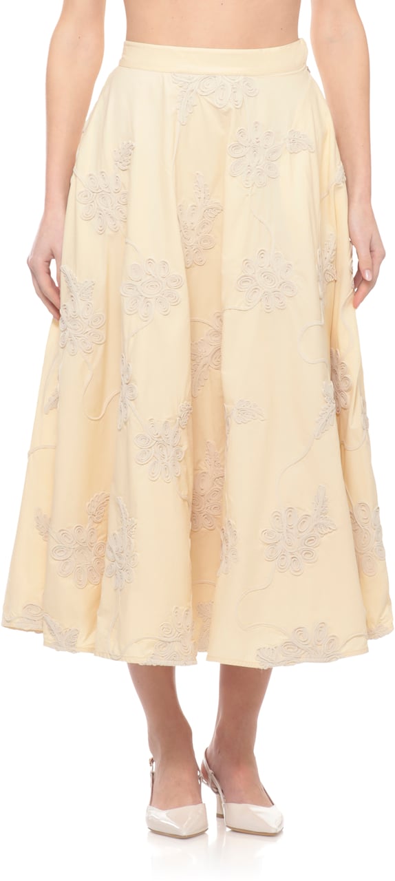 Rotate Skirts Ivory Wit