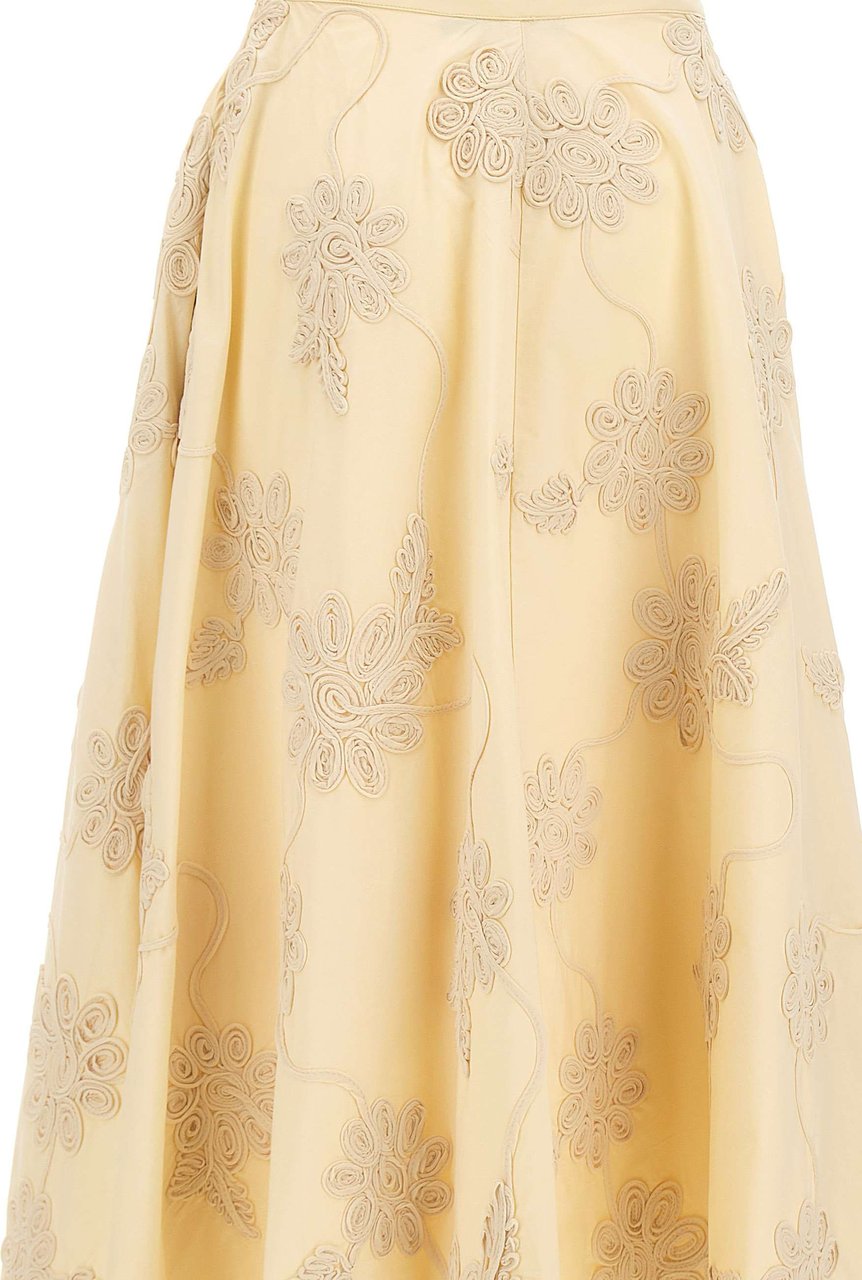Rotate Skirts Beige Wit