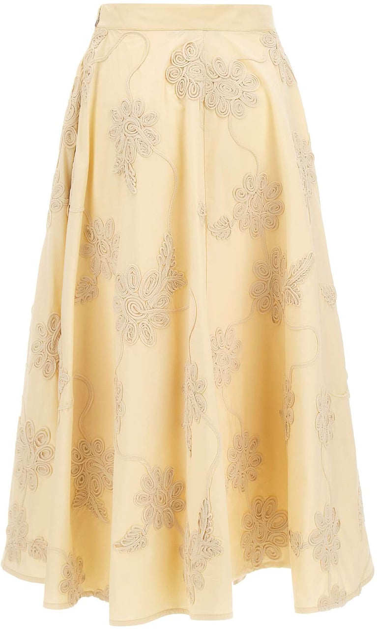Rotate Skirts Beige Wit