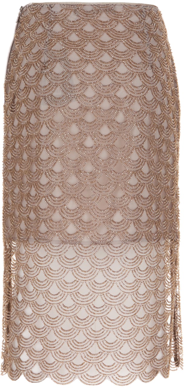 Rotate Embellished polyester skirt Paars