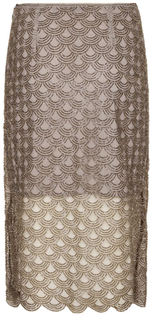 Rotate Skirts Grey Taupe