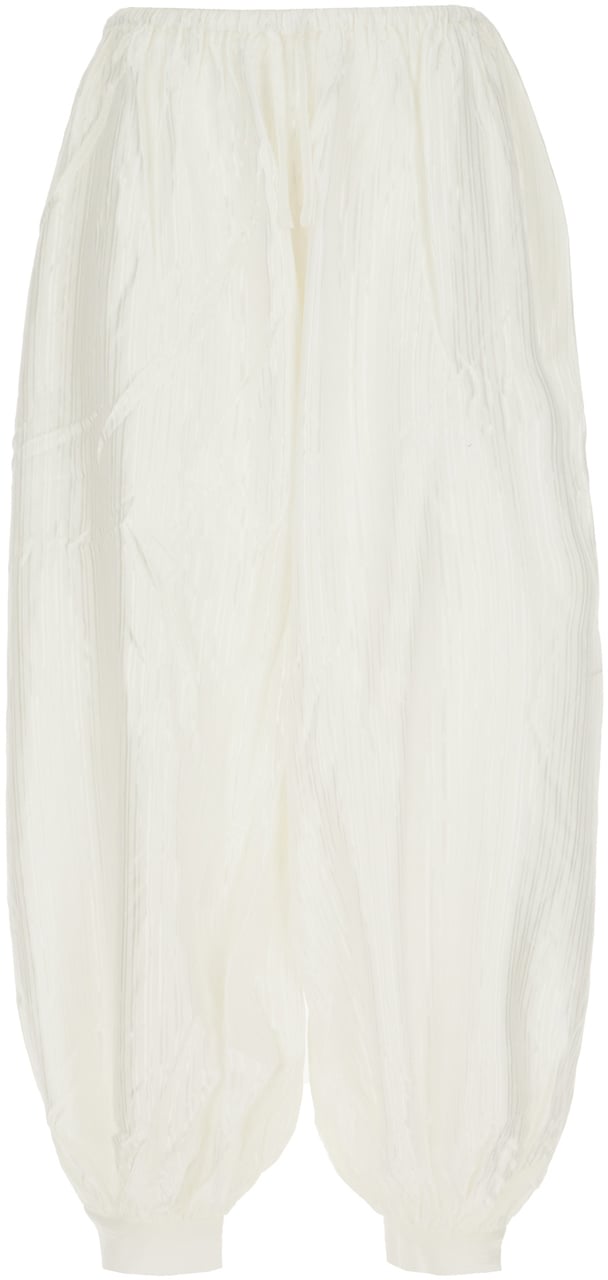 Rotate Rotate White viscose blend pants Neutraal