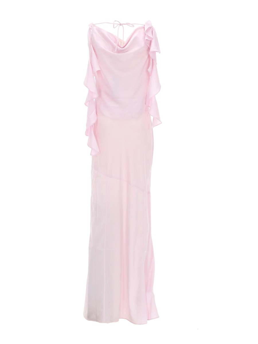 Rotate Waterfall Recycled Polyester Day Dress Paars
