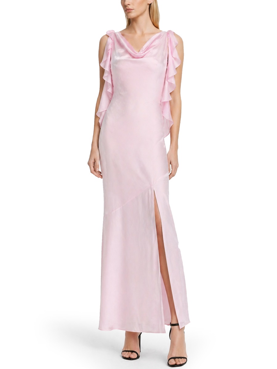 Rotate Waterfall Recycled Polyester Day Dress Paars