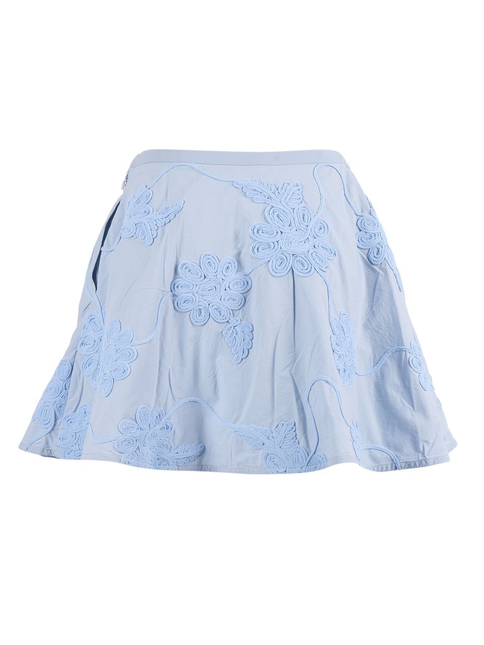 Rotate Blue Plein Air Flower Mini Skirt Blauw