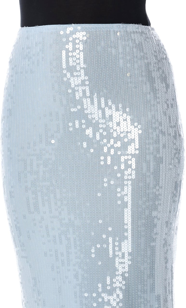 Rotate Draped Skirt Plain Air Blue Lichtblauw