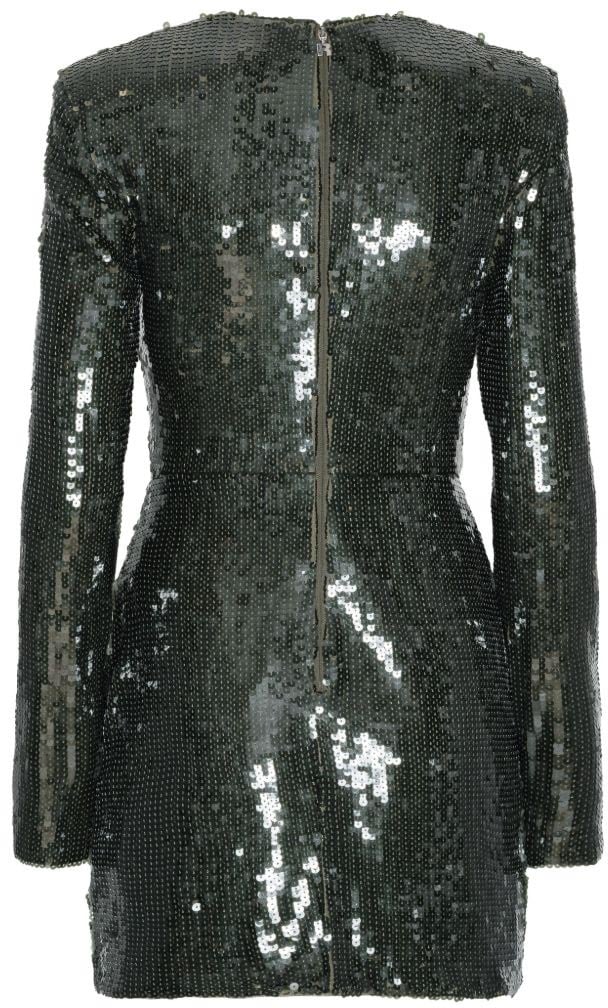 Rotate Dresses Black Olive Donkergroen