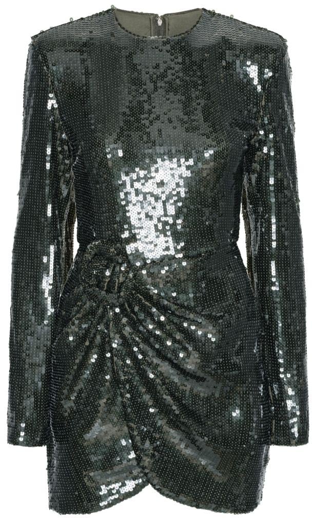 Rotate Dresses Black Olive Donkergroen