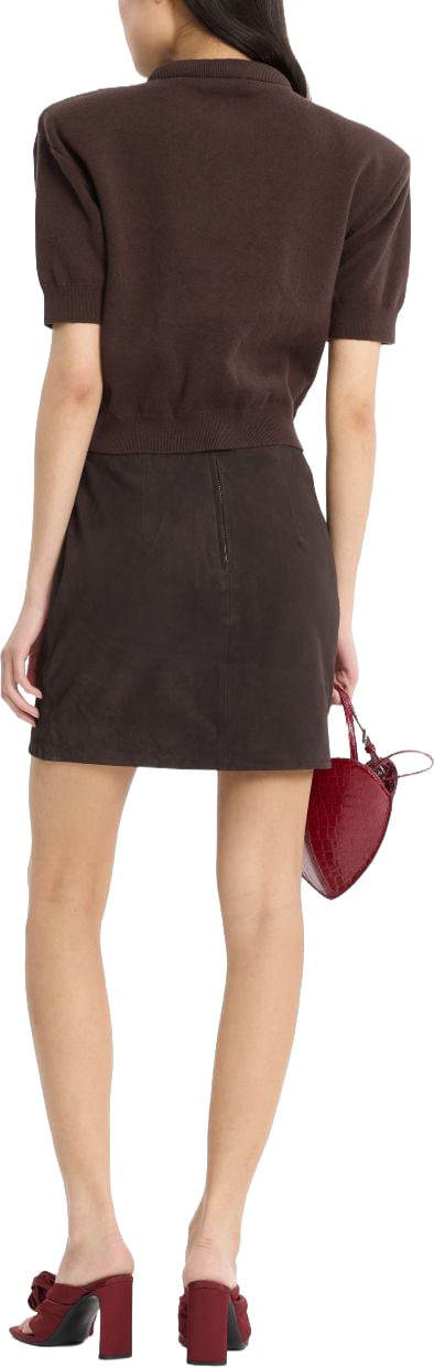 Rotate Skirts Cioccolato Bruin