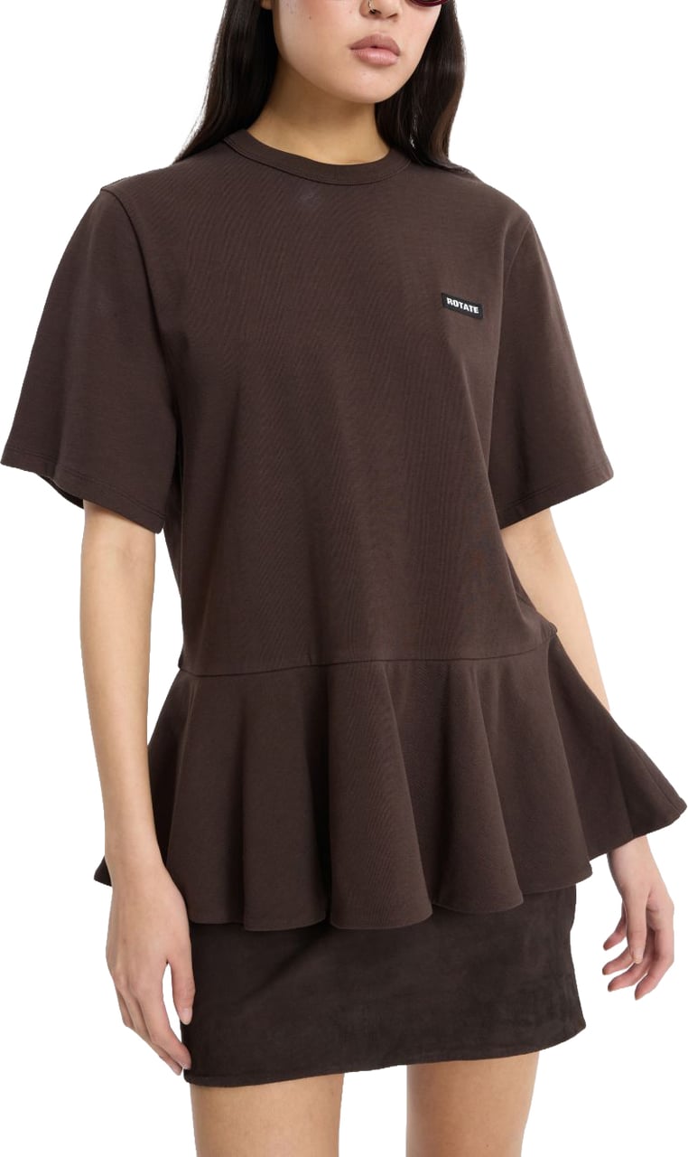 Rotate Skirts Cioccolato Bruin
