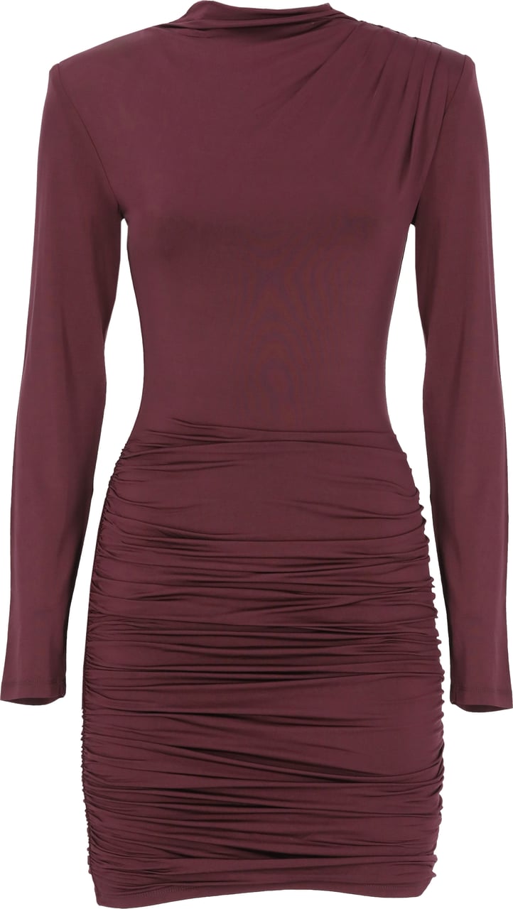 Rotate Dresses Burgundy Maroon