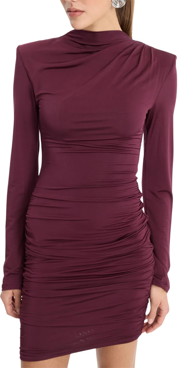 Rotate Dresses Rosso Maroon