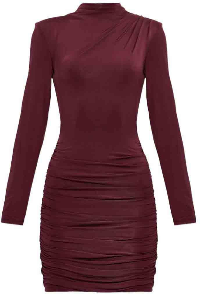 Rotate Dresses Rosso Maroon