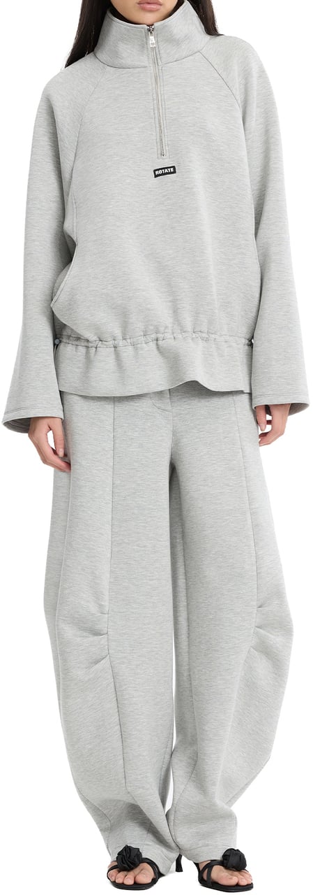 Rotate Trousers Light Grey Melange Lichtgrijs