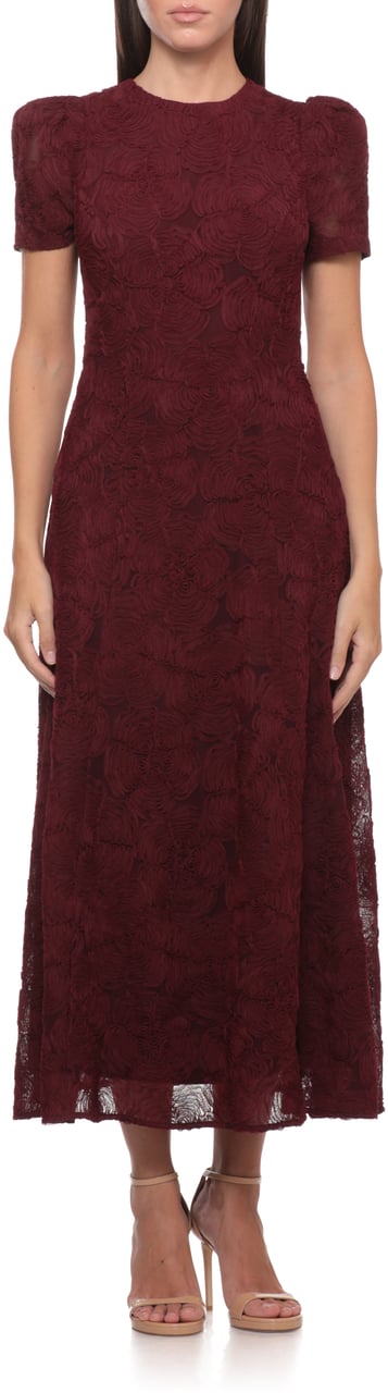 Rotate Dresses Burgundy Maroon