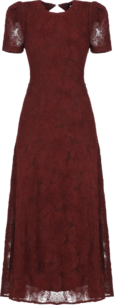 Rotate Dresses Burgundy Maroon