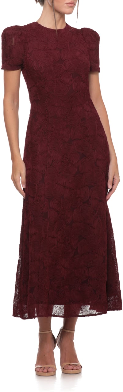 Rotate Dresses Burgundy Maroon