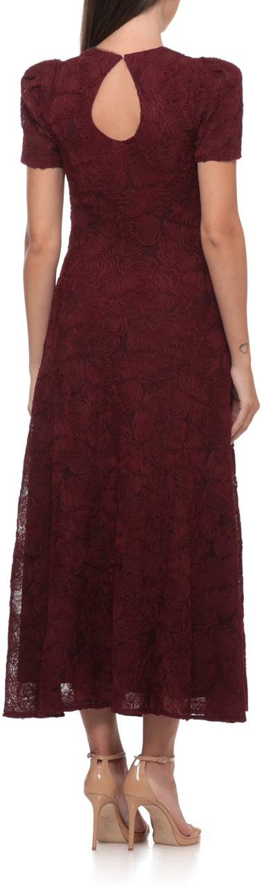Rotate Dresses Burgundy Maroon