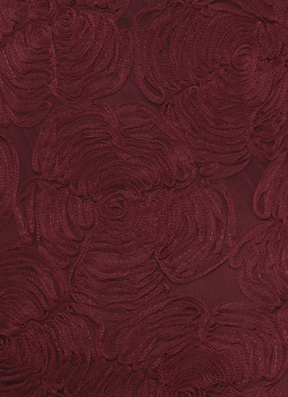 Rotate Dresses Burgundy Maroon