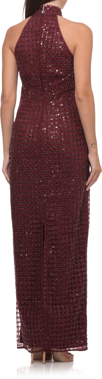 Rotate Dresses Burgundy Maroon
