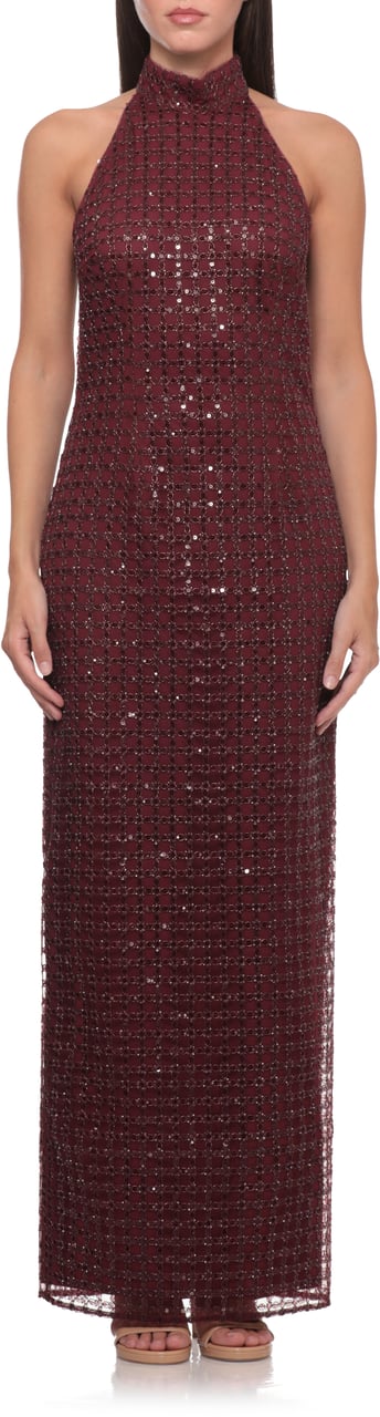 Rotate Dresses Burgundy Maroon
