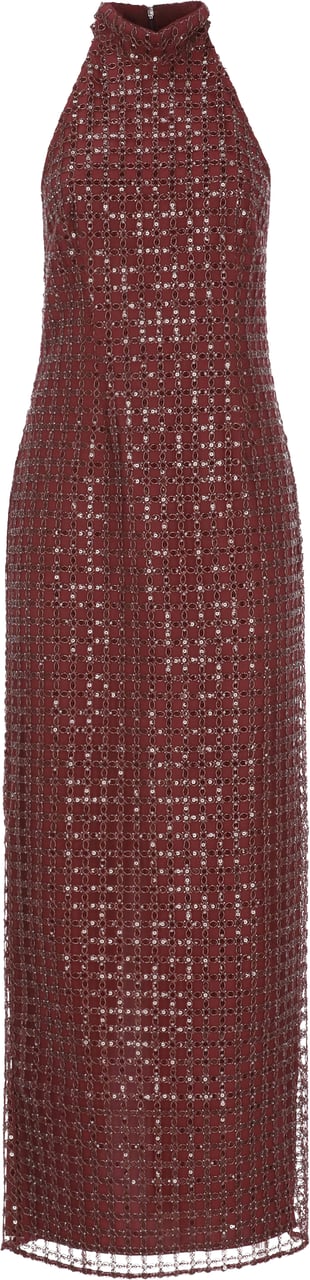 Rotate Dresses Burgundy Maroon