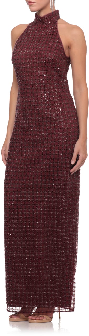 Rotate Dresses Burgundy Maroon