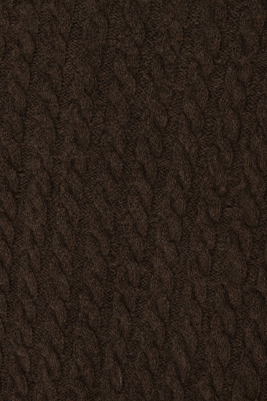 Rotate Chocolate wool blend sweater Bruin