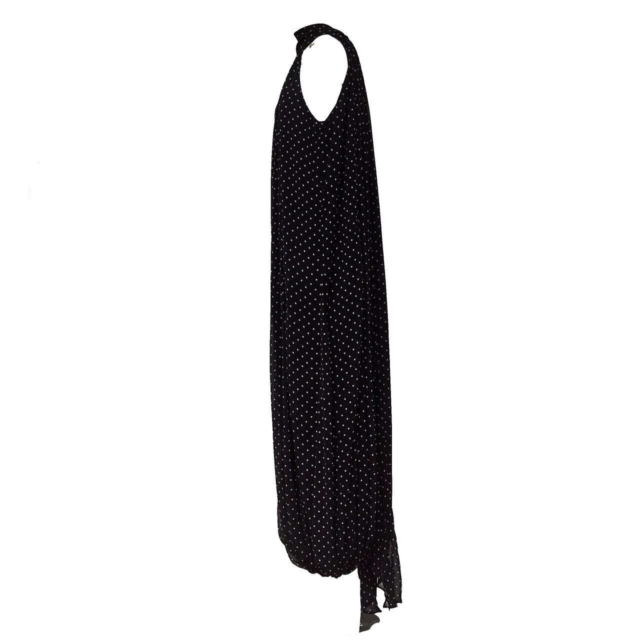 Rotate Lightweight Chiffon Balloon Jumpsuit with Halterneck Design Zwart