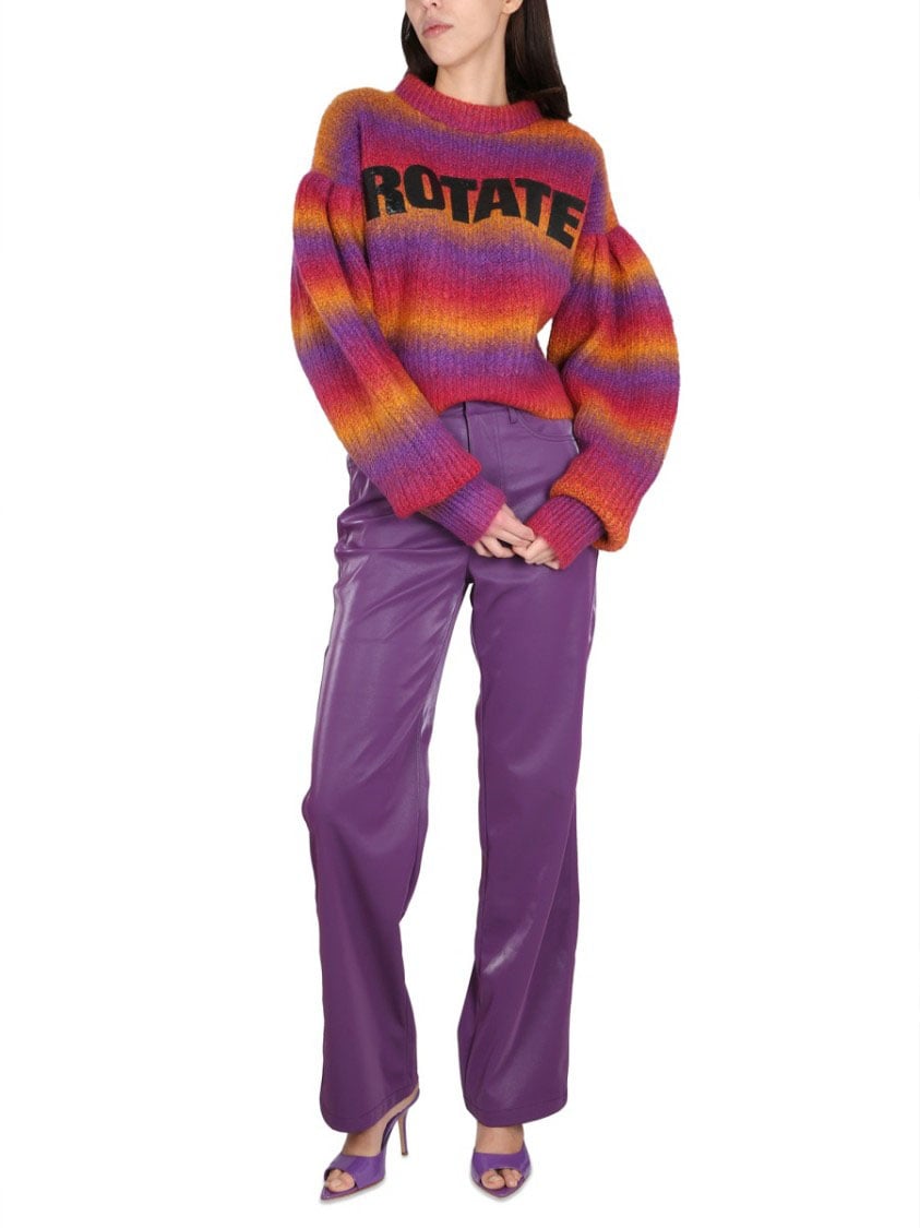 Rotate Bold Logo Inlay Crewneck Sweater Divers