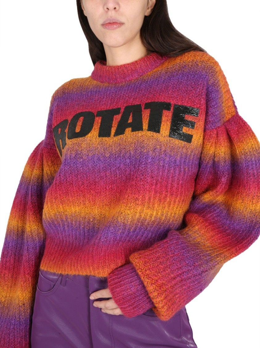 Rotate Bold Logo Inlay Crewneck Sweater Divers
