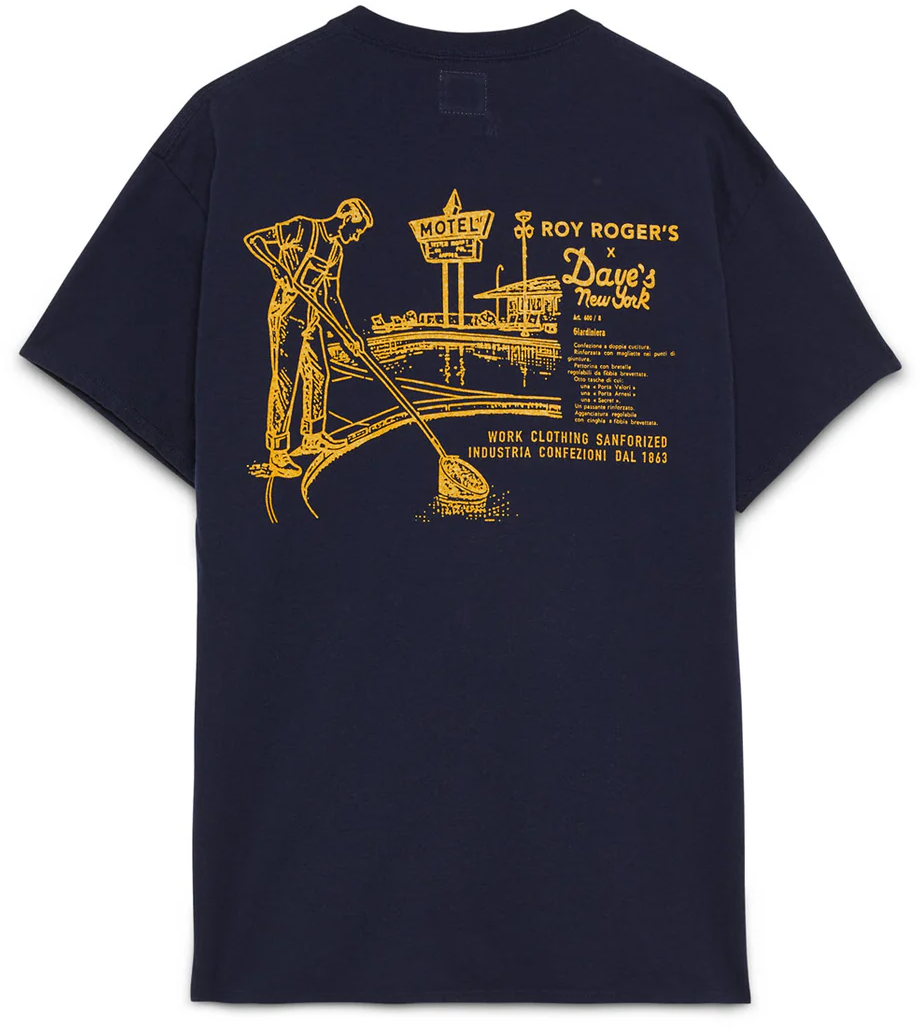 Roy Roger's T-Shirts And Polos Blue Navy Blauw