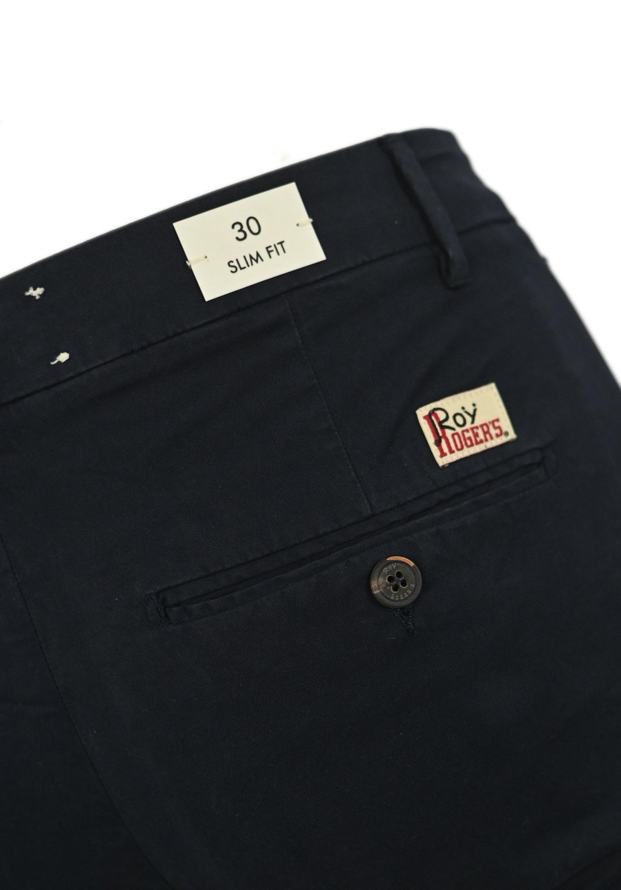Roy Roger's Shorts Blue Navy Blauw