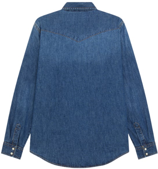 Roy Roger's Shirts Denim Blauw
