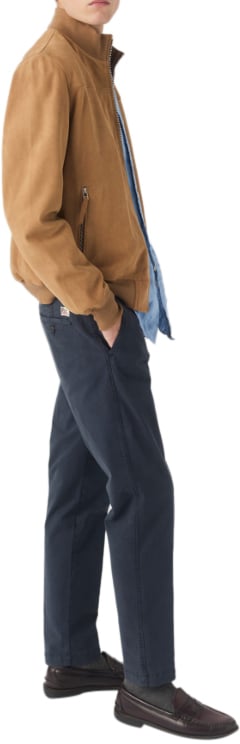 Roy Roger's Trousers Blue Navy Blauw