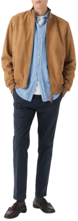 Roy Roger's Trousers Blue Navy Blauw
