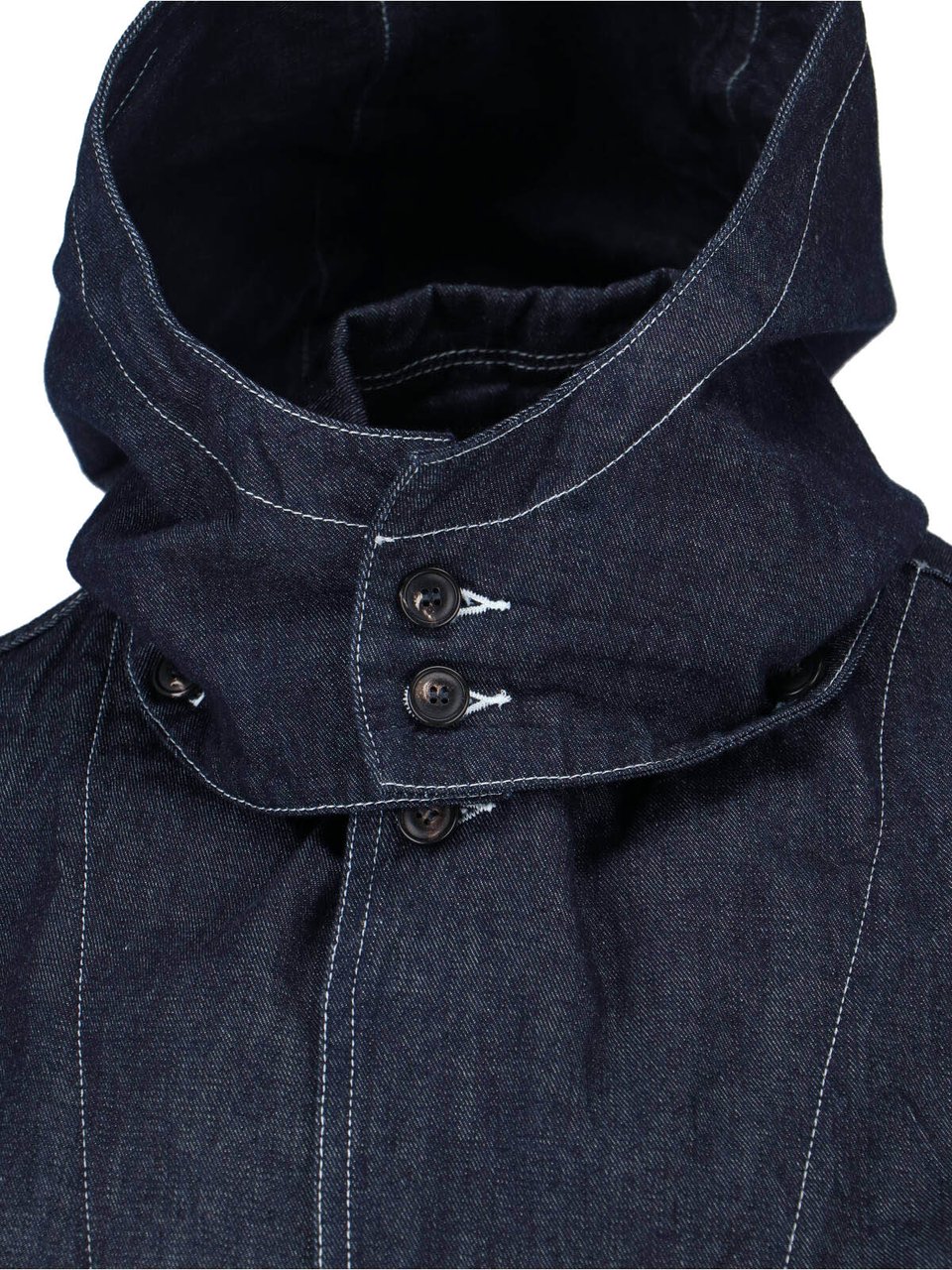 Roy Roger's Blue Denim Detachable Hood Jacket Blauw