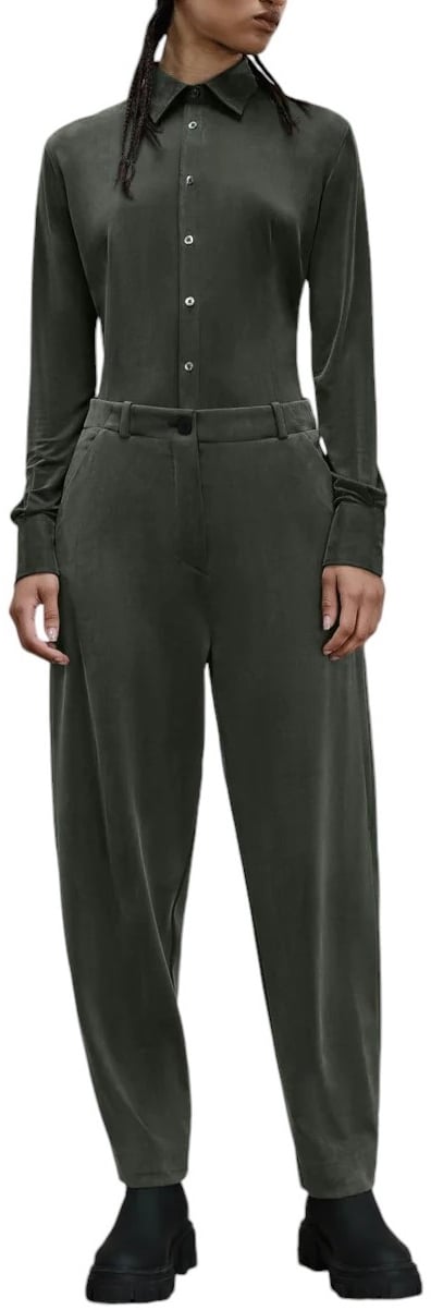 RRD Pantalon Cupro droit carotte Joanie Kaki Bosco Roberto Ricci Designs Femme 723 20 Divers