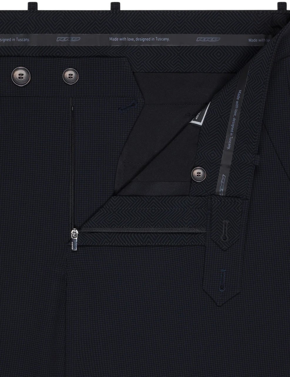 RRD Pantalon costume pied de poussin marine RRD Roberto Ricci Design homme 25235 61L Divers