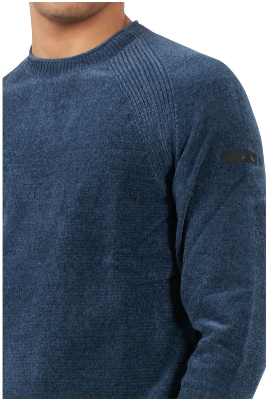 RRD Pull col rond bleu jeans RRD Roberto Ricci Designs Homme 25132 61 Blauw