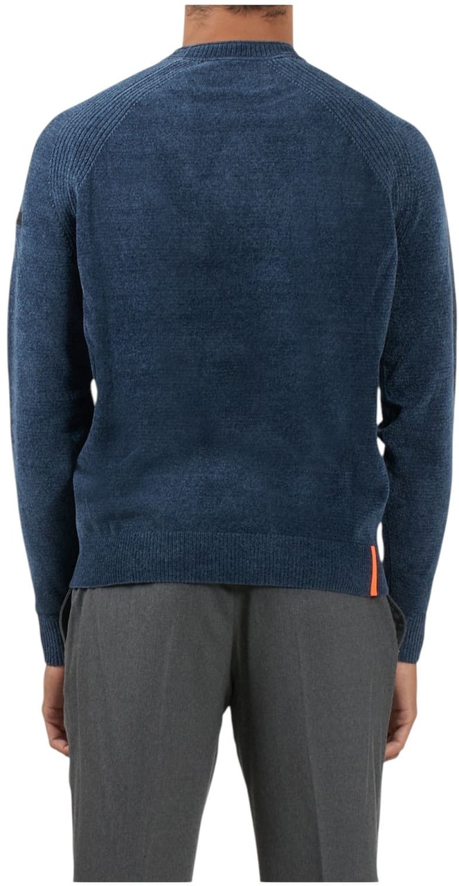 RRD Pull col rond bleu jeans RRD Roberto Ricci Designs Homme 25132 61 Blauw