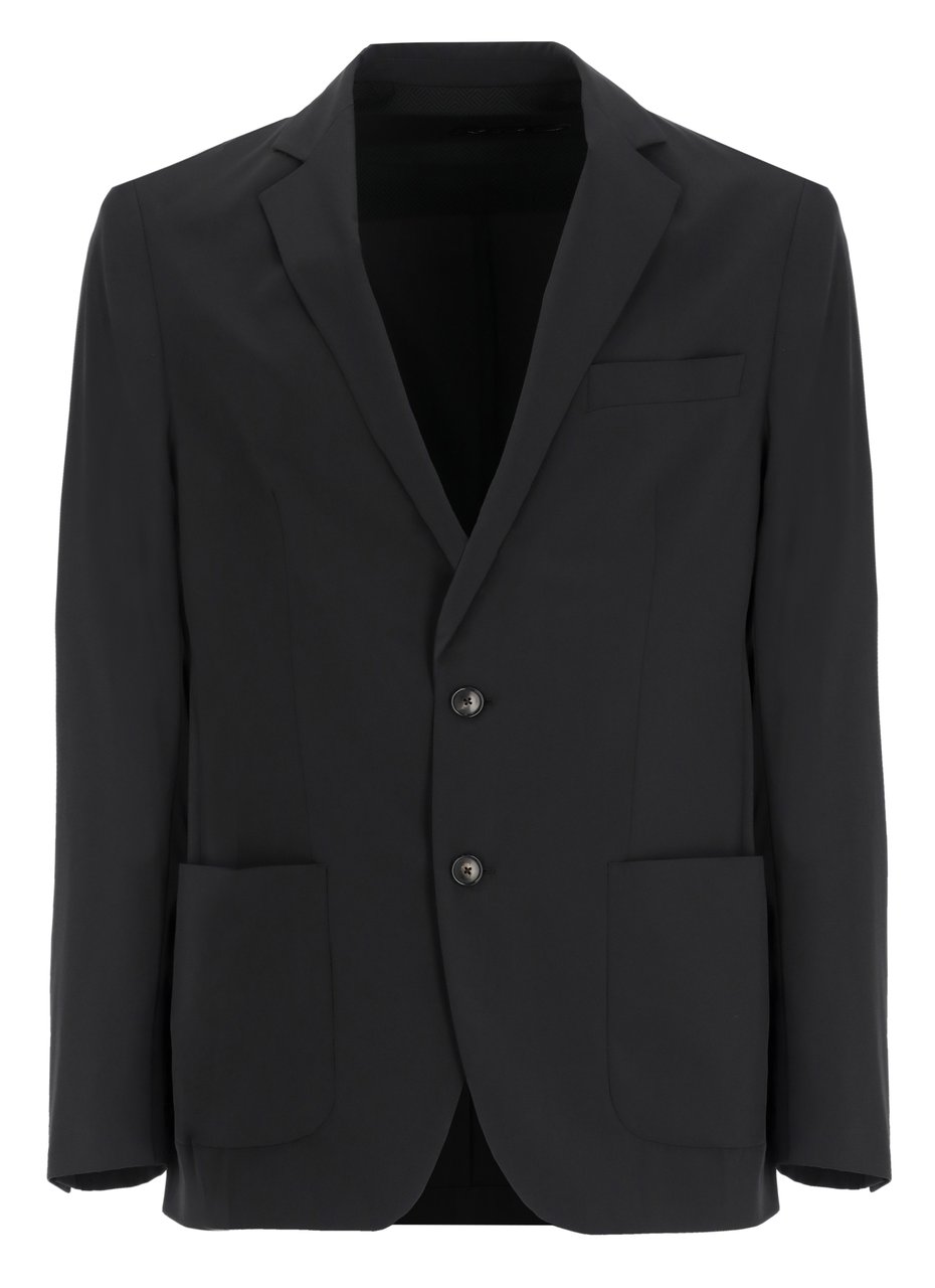 RRD Black Terzilight Flap Pockets Blazer Zwart