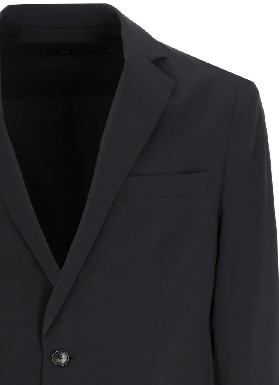 RRD Black Terzilight Flap Pockets Blazer Zwart