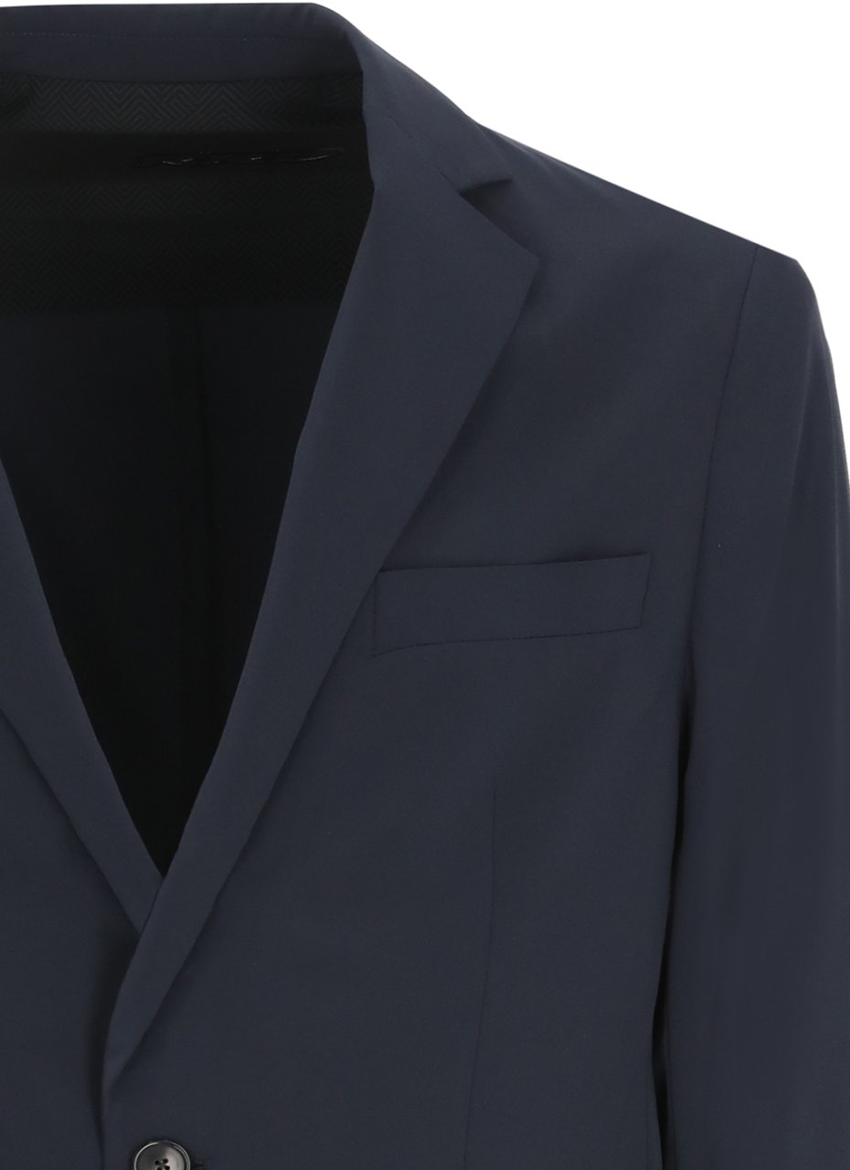 RRD Blue Terzilight Flap Pockets Blazer Zwart