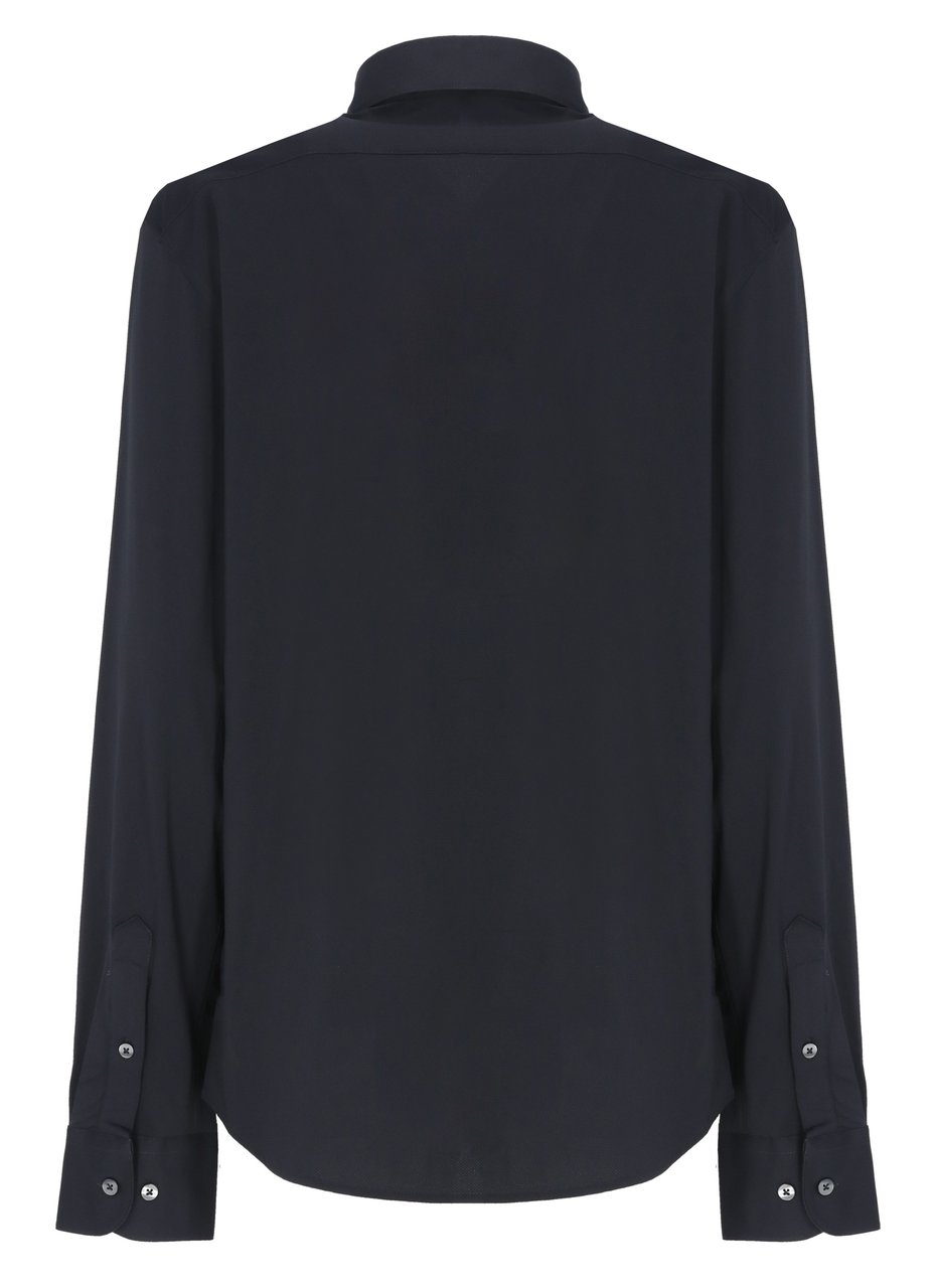 RRD Blue Oxford Casual Shirt Zwart