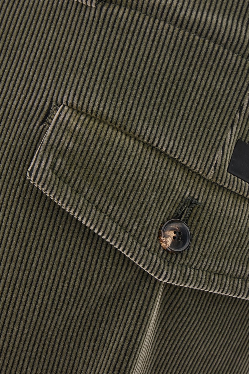 RRD RRD Khaki green corduroy chino pants Groen