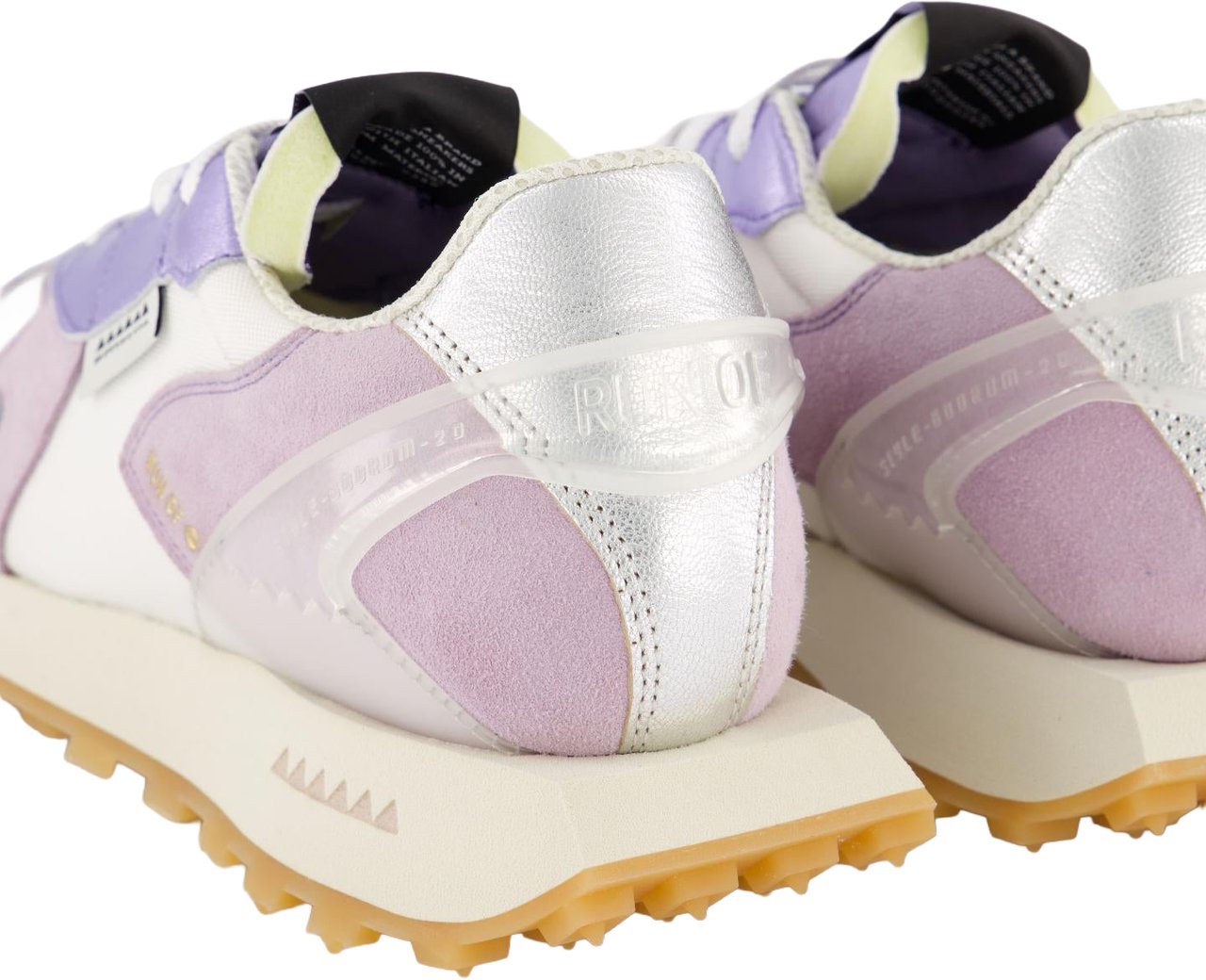 Run Of Dames Mango Sneaker Paars/Metal Geel