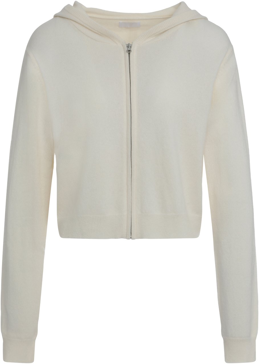 Sablyn Candace knitted full zip hoodie Neutraal